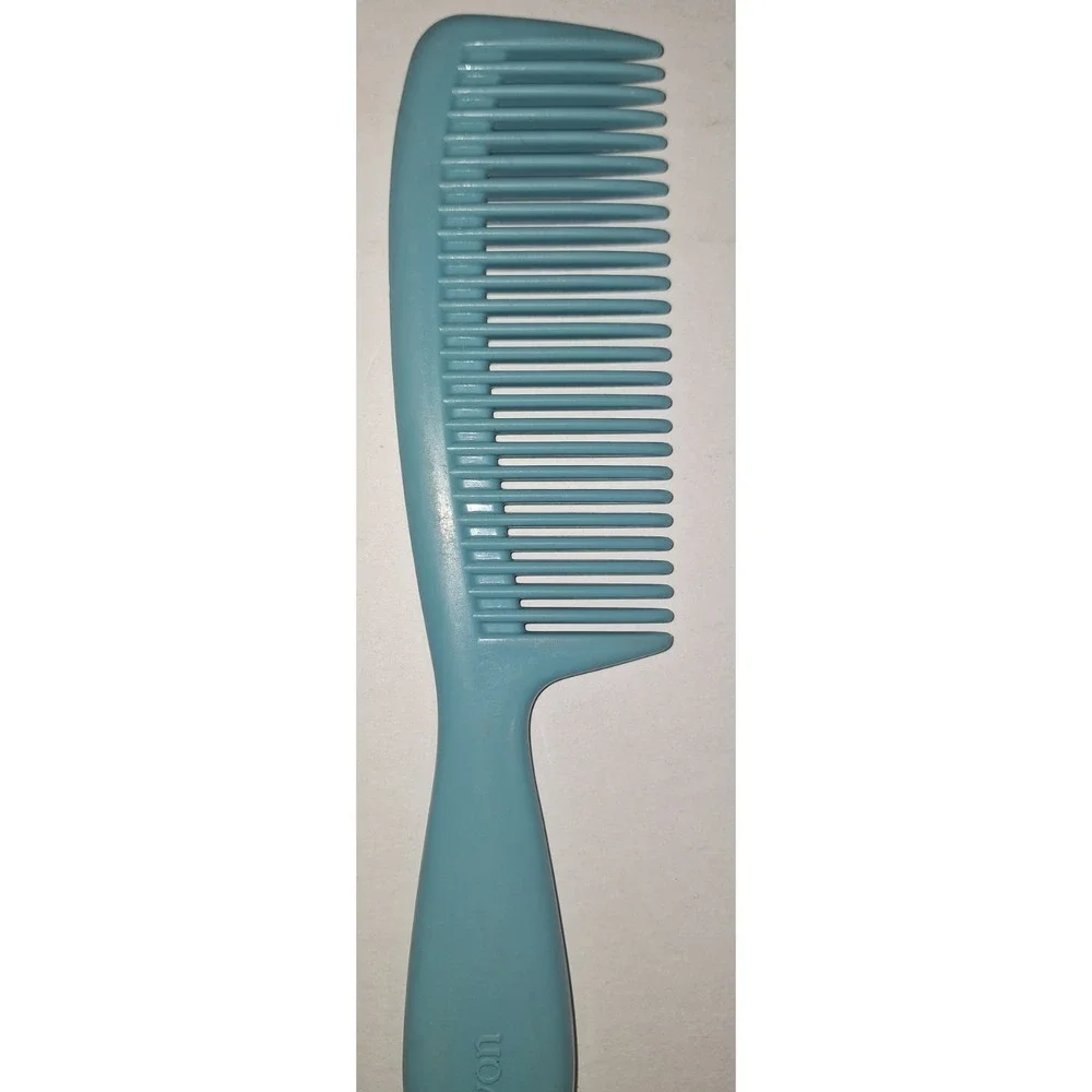 Vtg 70s Avon Seahorse Aqua Blue Detangling Comb